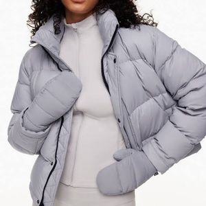 Current Season Super Puff Vest, Small, Marble Grey